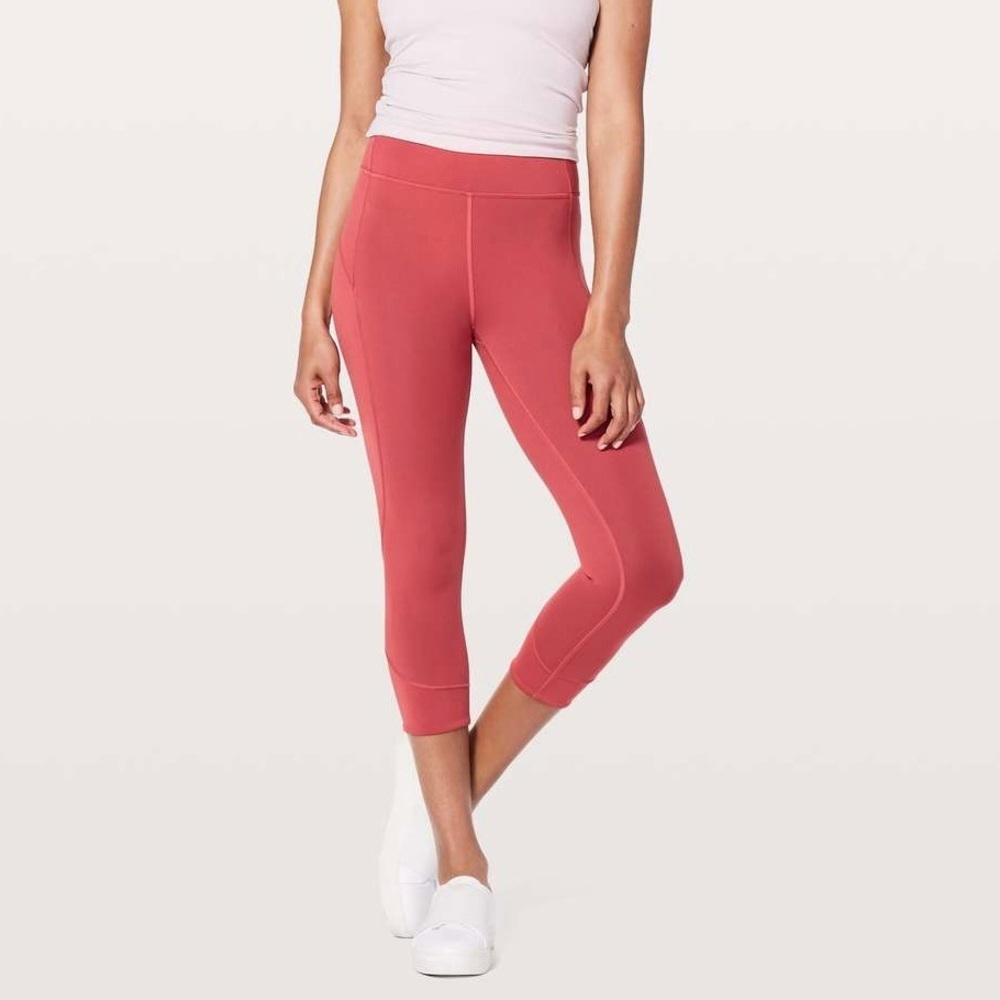 Lululemon In Movement Crop Leggings (19" Inseam), Vintage Rose
